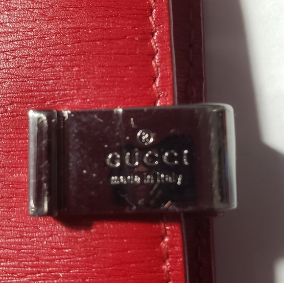 C8,021 Gucci Red Leather Address Book, Planner - Picture 2 of 11